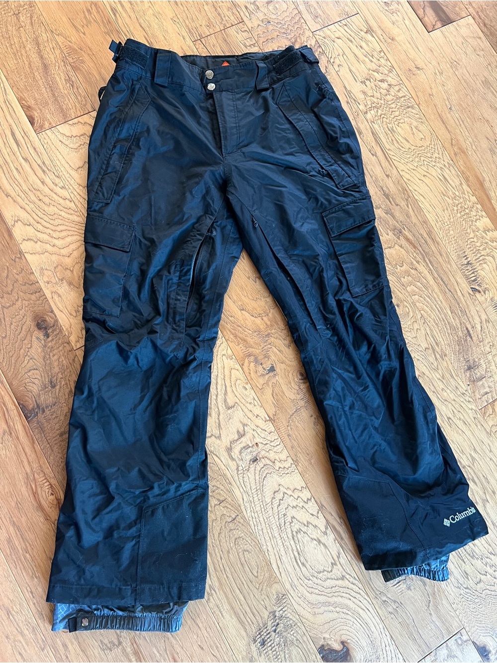 Columbia Ridge 2 Run Omniheat and OmniTech Cargo Ski Pants Mens Medium  Black